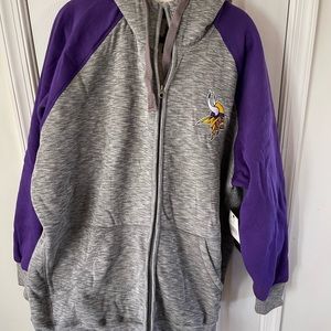 Men’s NFL Minnesota Vikings New with tags Sherpa lines jacket size 4x